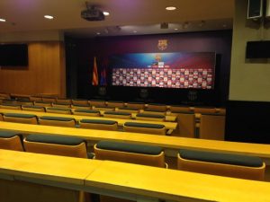 La découverte de la salle de presse Camp Nou Barcelone