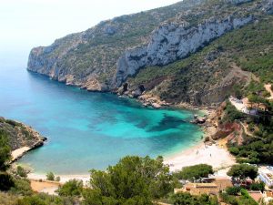 La plage Granadella à Javea Espagne