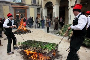 Manger de la Calçotada plat Espagne