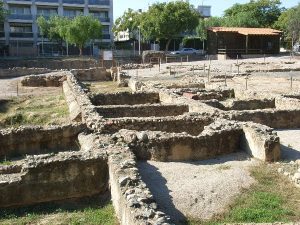 Passer par la Villa Romana de la Llosa Catalogne