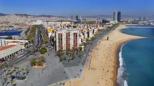 La plage de Barceloneta