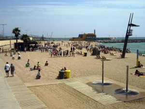 Plage de Mar Bella Barcelone