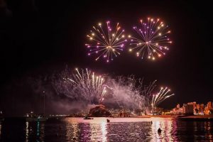 festival de feux d’artifice à Blanes