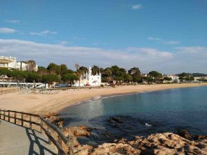 La plage Sant Pol de Mar