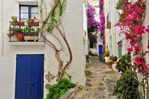 les rues de la ville de Cadaqués