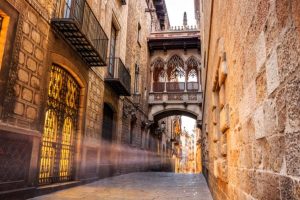 le quartier historique du Barri Gotic barcelone