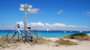 le tour de l'île à vélo à Formentera