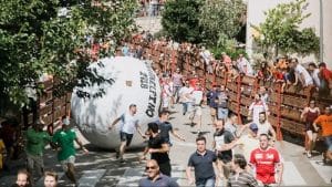 la Course du Boloencierro à Madrid