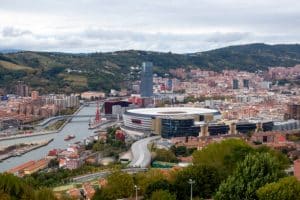 vue panoramique au Stade San Mames